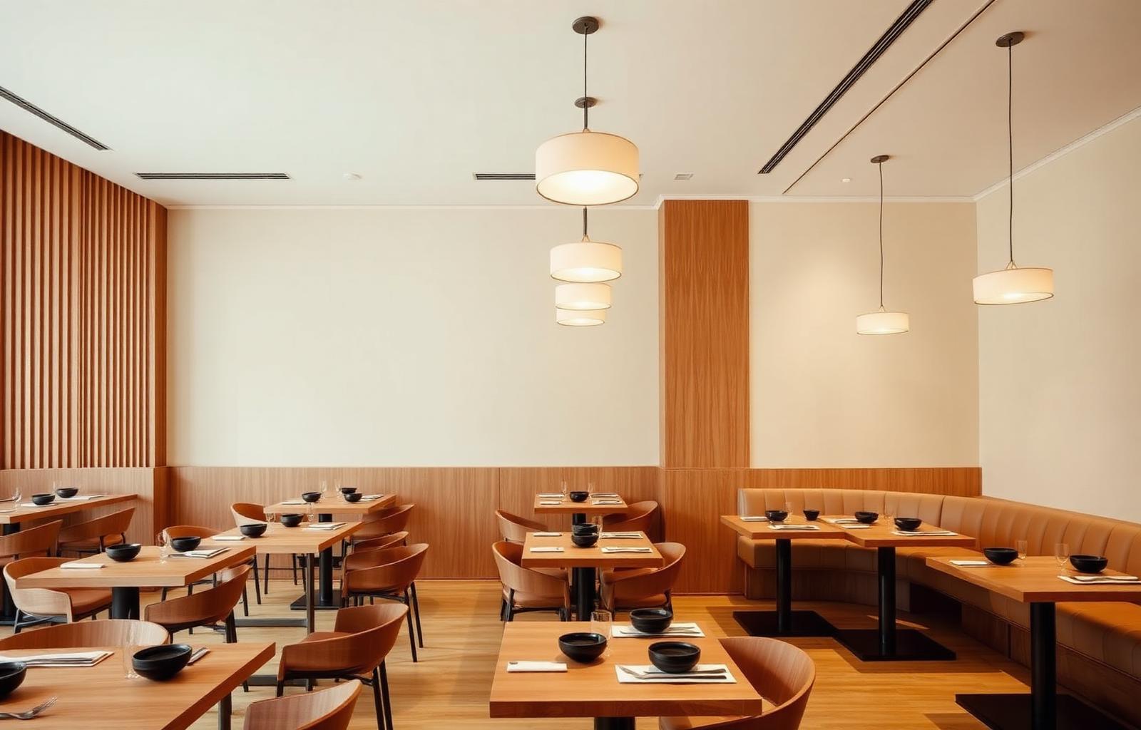 Salle principale du restaurant AMA NOODLE